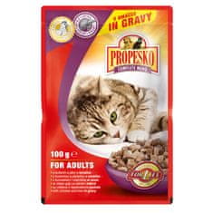 Propesko Cat piščanec in jetra, žepek 100 g