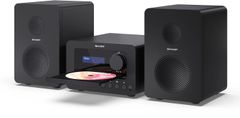 shumee Sharp XL-B520D(BK) Tokyo Hi-Fi mikro sistem 2.0, FM/DAB/DAB+/USB, CD, Bluetooth 5.0, Aux-in, črn | Sharp | Tokyo Hi-Fi mikro sistem 2.0 | XL-B520D(BK) | črn | USB vhod | AUX-in | Bluetooth