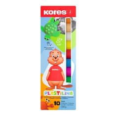 Kores Koresova glina za modeliranje - 10 barv, v škatli 200 g