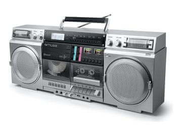 shumee Muse M-380 GBS Ghetto Blasters, srebrne barve | Muse