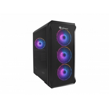 shumee Ohišje GENESIS IRID 503 ARGB, Micro Tower, 2xUSB 2.0, 2x Jack, 1xUSB 3.0, črno | Genesis | IRID 503 ARGB | Črna | ATX | Napajalnik priložen Ne