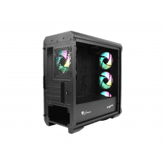 shumee Ohišje GENESIS IRID 503 ARGB, Micro Tower, 2xUSB 2.0, 2x Jack, 1xUSB 3.0, črno | Genesis | IRID 503 ARGB | Črna | ATX | Napajalnik priložen Ne