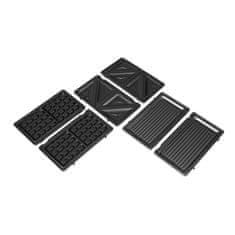 shumee Tristar | Aparat za sendviče 3 v 1 | SA-3071 | 750 W | Število plošč: 3 | Črna