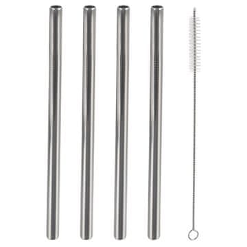 shumee Jeklene slamice za pitje s čistilom 21,5 cm 5 kosov.