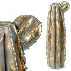 shumee Zlata vaza za rože v obliki kaktusa 47,5 cm