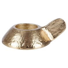 shumee Zlati aluminijasti svečnik 12x9x5 cm