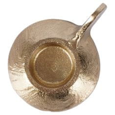 shumee Zlati aluminijasti svečnik 12x9x5 cm