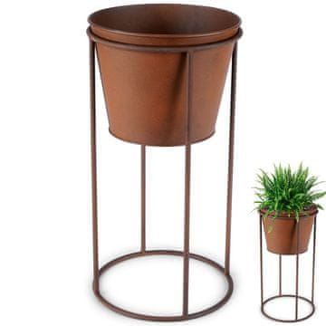 shumee Kovinski pokrov za cvetlični lonček na stojalu, 44 cm