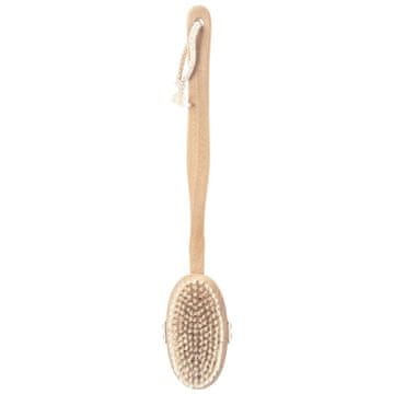 shumee Lesena masažna krtača 2 v 1 za suho in kopelno uporabo, 42 cm