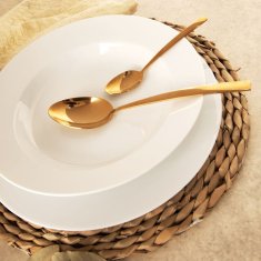 shumee MONA globok porcelanast krožnik za večerjo 24,5 cm, 350 ml