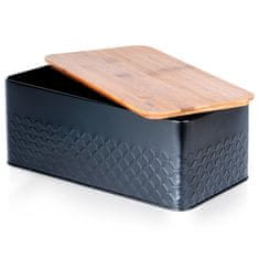 Artemis Posoda za žemljice z bambusovo desko Kitchen Black