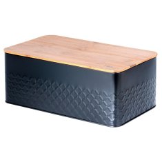 Artemis Posoda za žemljice z bambusovo desko Kitchen Black