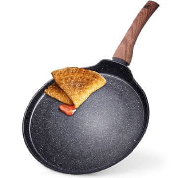 shumee Granitna ponev za palačinke BLACK&WOOD 26 cm