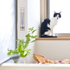 shumee Univerzalni analogni termometer za zunanjo uporabo v notranjih prostorih, pritrjen na steno