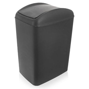 shumee Siv plastični koš za odpadke 10 l