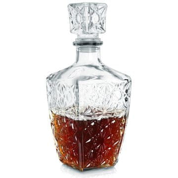 Artemis Steklena steklenica s pluto za viski, žganje in alkohol, darilna 830 ml
