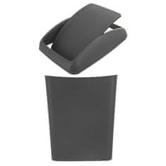 Artemis Koš za odpadke iz plastike, ozek, pisarniški, kopalniški, kuhinjski, 5L