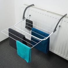 shumee Sušilni stroj za radiator, grelec, balkon, perilo za perilo, perilo, raztegljiv XL