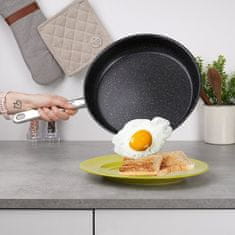 shumee Ponev iz granitnega jekla, nelepljiva, za cvrtje in dušenje, velika 28 cm