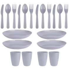 shumee Plastični set za piknik, 20 kosov