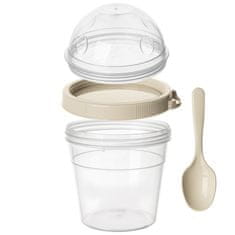 Artemis Lunchbox posoda za jogurt, muslije, sadje, solato + jedilni pribor 400 ml