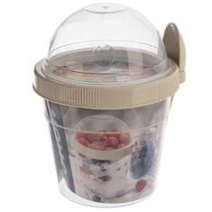 Artemis Lunchbox posoda za jogurt, muslije, sadje, solato + jedilni pribor 400 ml