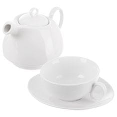 Artemis Porcelanski vrč s skodelico za kuhanje kave, čaja, zelišč