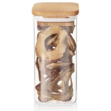 shumee Steklena posoda za razsute izdelke s pokrovom in tesnilom 320 ml
