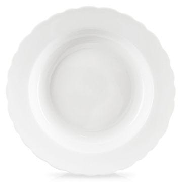 Artemis Globok krožnik za juho, porcelan, bel, klasičen, 24 cm, 350 ml