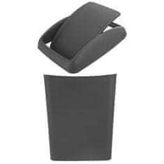 Artemis Koš za odpadke iz plastike, ozek, pisarniški, kopalniški, kuhinjski, 20 l