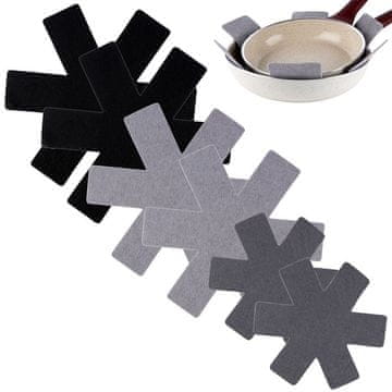 shumee Zaščitne pregrade za ponve iz filca 38 / 35 / 26 cm 6 kosov.