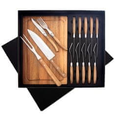 Artemis Darilni set jedilnega pribora, nožev in deske za zrezke, burgerje, meso, žar, pice