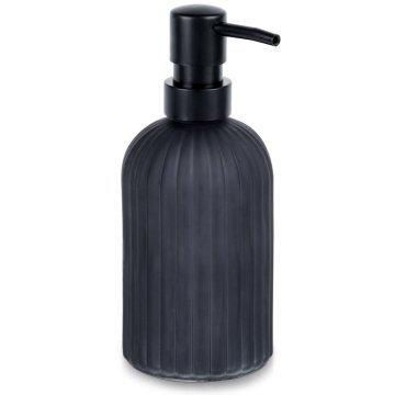 shumee Dozirnik za tekoče milo za kopalnico, kuhinjo ali pomivanje posode, črn