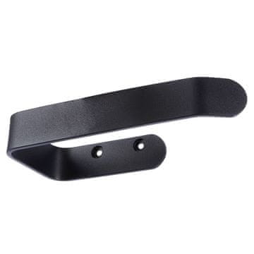 shumee Držalo za toaletni papir, stenski samolepilni kopalniški obešalnik, črn