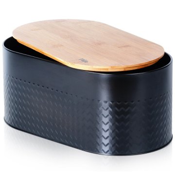 shumee Posoda za žemljice z bambusovo desko Kitchen Black