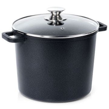 shumee Granitni lonec s steklenim pokrovom, visok, GRANDE, 7,6 l