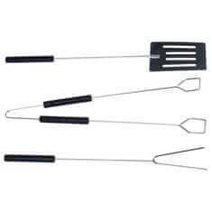 BBQ Komplet jeklenih pripomočkov za žar, 3-delni
