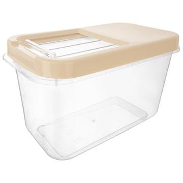 shumee Bež posoda za shranjevanje kapsul, praška in hrane 10 l