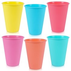 shumee Plastični lončki 400 ml 6 kosov.
