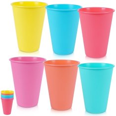 shumee Plastični lončki 400 ml 6 kosov.