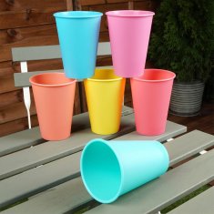 shumee Plastični lončki 400 ml 6 kosov.