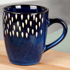 shumee Temno modra keramična skodelica 350 ml