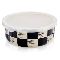 shumee Emajlirana skleda s pokrovom, ŠAHOvita plošča, 17 cm, 1 l