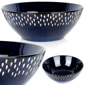 shumee Steklena skleda za solato granatnega jabolka za juho, solate, jedi, sadje 1,1 l