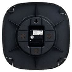 shumee Stenska ura s termometrom, higrometrom, viseča na steni, belo zlato 28 cm