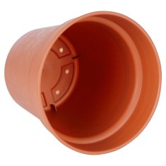 Artemis 3x Rjav plastični vrtni lonec za rastline, rože, zelišča 15x14 cm