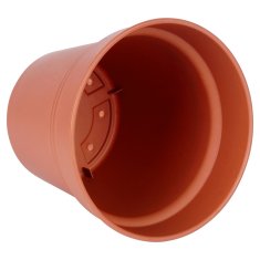Artemis 3x Rjav plastični vrtni lonec za rastline, rože, zelišča 17x15,5 cm