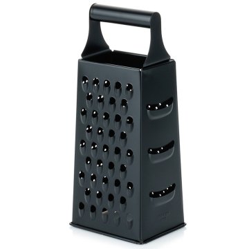 shumee Črno jekleno kuhinjsko ribežno orodje, 4-stransko, 25 cm