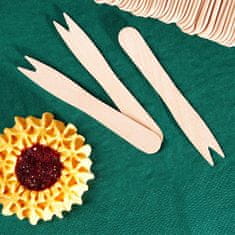 Artemis 50x lesene vilice za prigrizke, predjedi in pomfrit 8,5 cm