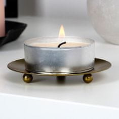 shumee Zlato kovinsko stojalo za sveče 8,5 cm